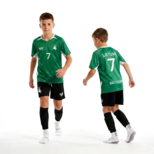 Lietuvos futbolo apranga vaikams žalia 7