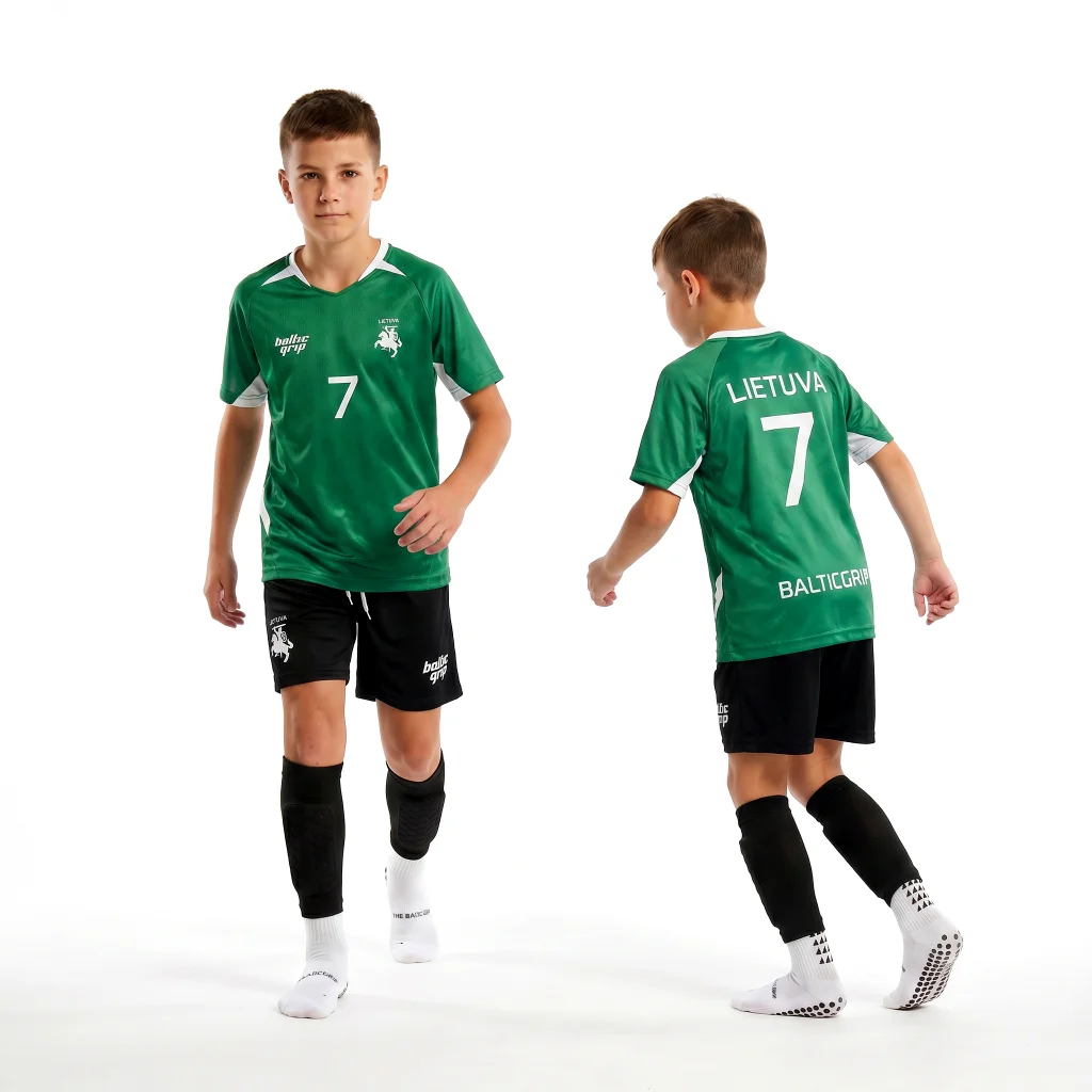 Lietuvos futbolo apranga vaikams žalia 7